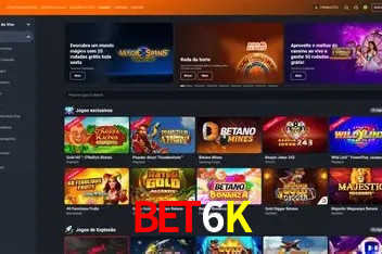 Biblioteca de slots populares na Bet6K